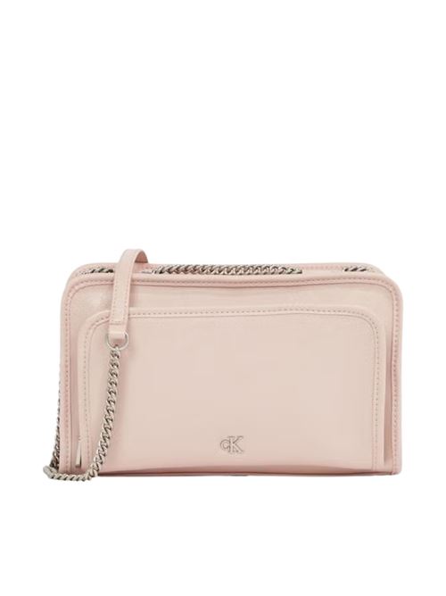 Tracolla catena ecopelle media rosa Calvin Klein Jeans | K60K613046TFQ